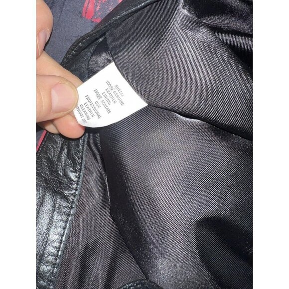 Vintage Ruth Wagner Leather Pants Straight Leg Tapered New Wave Retro Size 6 1C - Picture 8 of 12